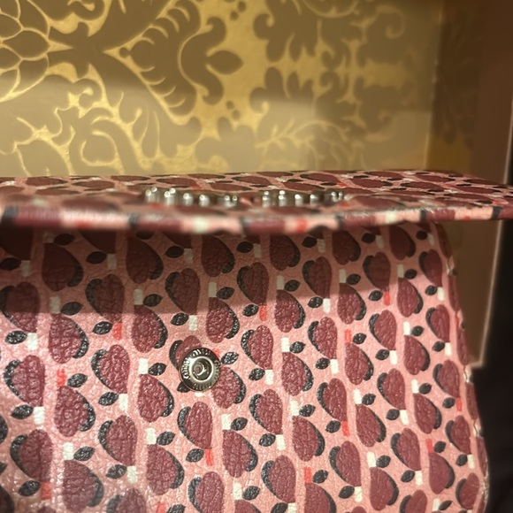 Miu Miu Madras Bifold /Long Wallet ~~ Hearts - Picture 9 of 16